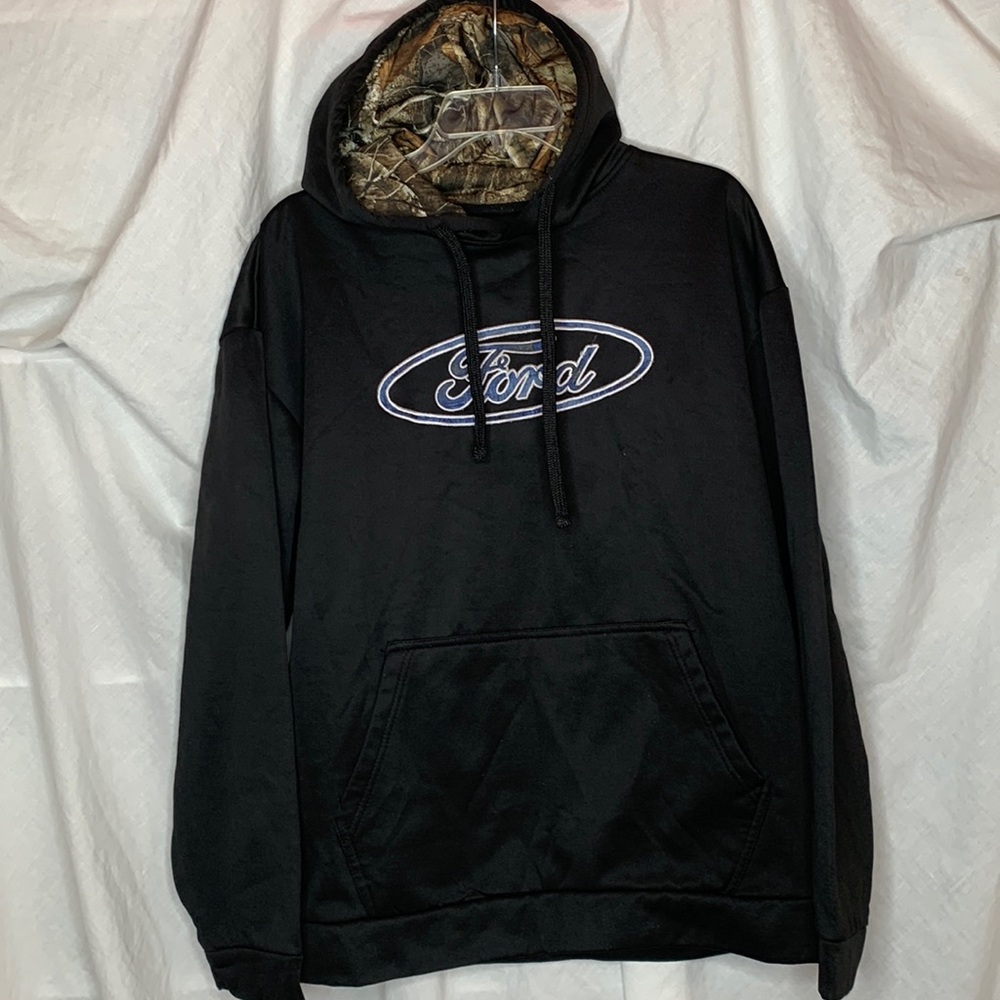Staghorn Creek hooded, stitched Ford emblem, sweatshirt